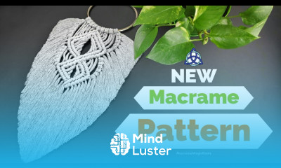 DIY NEW Macrame FEATHER Pattern Modern Macrame Wall Hanging Tutorial