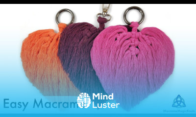 DIY Macrame Heart Keychain EXTRA Macrame HACK