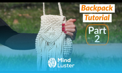 Macrame Backpack Part 2 Macrame Crochet Bag DIY