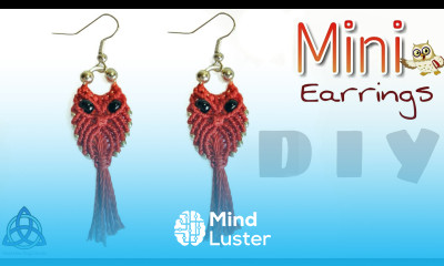 How To Make Owl Macrame Earrings DIY