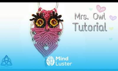 Macrame Owl Keychain Tutorial  Happy Owl Macrame