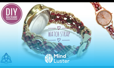 Macrame Watch Strap Tutorial How to make Macrame Watch Bracelet