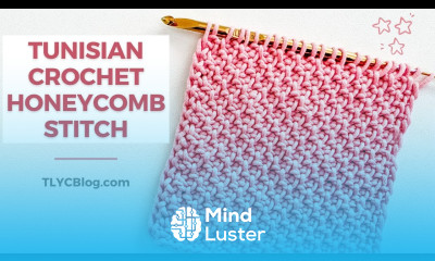 The BEST Honeycomb Stitch Tutorial Tunisian Crochet for BEGINNERS