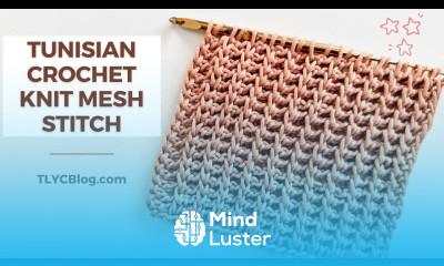 LOOKS LIKE KNITTING Tunisian Knit Mesh Stitch Tunisian Crochet for BEGINNERS