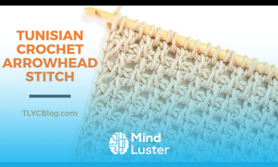How To Tunisian Crochet Arrowhead Stitch BEGINNER PATTERN TUTORIAL Learn Tunisian Crochet