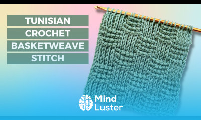 TUNISIAN CROCHET BASKETWEAVE STITCH Step By Step Crochet Stitch Tutorial TL Yarn Crafts