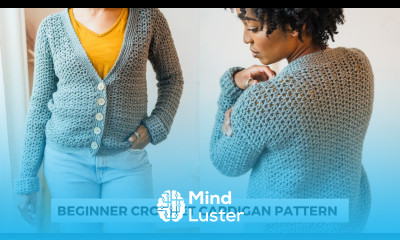 Comfy Crochet Cardigan WITH BUTTONS Beginner Fall Cardigan Sweater Free Pattern DIY Tutorial