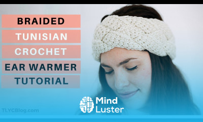 Braided Tunisian Crochet Ear Warmer Pattern Tutorial Video