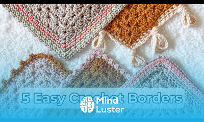 How to Crochet Easy Borders 5 Crochet Border Stitch Patterns for Beginners STEP BY STEP TUTORIAL