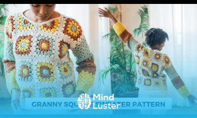 Granny Square Sweater DIY Tutorial Beginner Crochet Fall Sweater FREE PATTERN