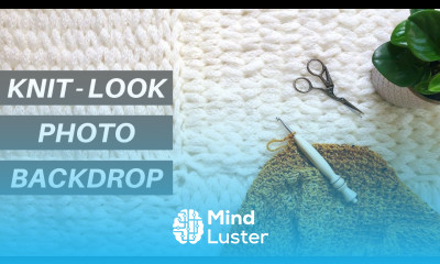 DIY Knit Look Photo Backdrop Loop Yarn Pattern Instagram Photo Backdrop