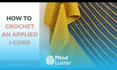 How To Crochet an I Cord Edge Easy crochet tutorial of the knitted I cord technique