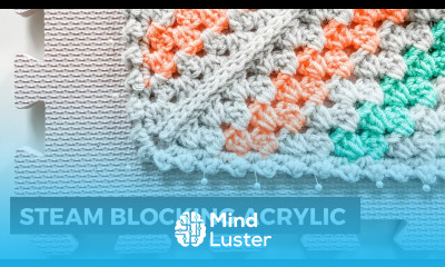How to Steam Block Acrylic Knit Crochet Projects STEAM BLOCKING KNIT CROCHET SIMPLE TUTORIAL