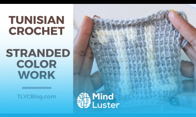 Stranded Color Work in Tunisian Crochet Fair Isle and Carrying Floats INTRODUCTION FOR BEGINNERS