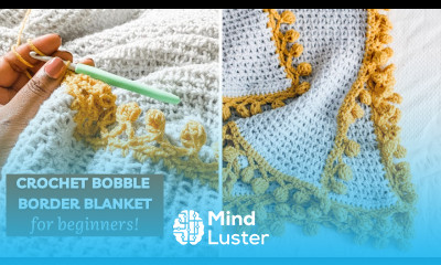 HOW TO CROCHET A BOBBLE BORDER BLANKET Fast Easy Beginner Crochet Afghan Tutorial TL Yarn Crafts