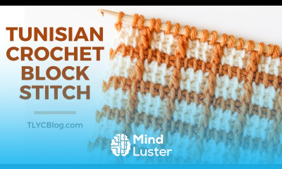 HOW TO CROCHET THE BLOCK STITCH That was so easy Tunisian Crochet