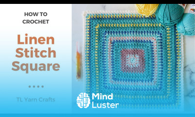 Linen Stitch Square HOW TO CROCHET Make a Temperature Blanket with Linen Stitch Squares