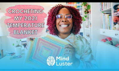 Catching Up On My 2021 Crochet Temperature Blanket Crochet With Me Podcast Thingy