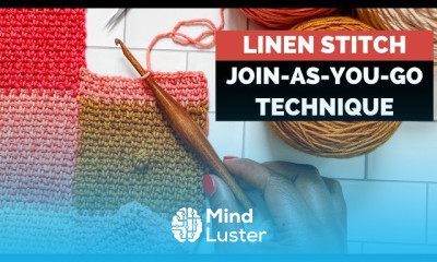 Linen Stitch Join As You Go HOW TO CROCHET Make a Temperature Blanket Seamlessly