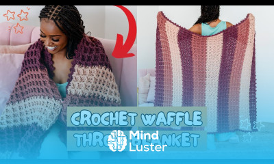 Cozy Crochet Waffle Stitch CHUNKY BLANKET Beginner Textured Throw Free Pattern DIY Tutorial