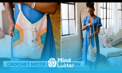 Beginner Crochet Bag Made From Hexagons Tobago Bag TL Yarn Crafts