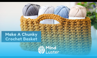 Chunky Crochet Basket Tutorial for Beginners Jessie Stash Basket TL Yarn Crafts