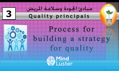 principal of quality 3 Process for building a strategy for quality عملية بناء استراتيجيات الجودة