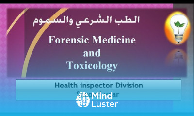 Forensic Toxicology Ch3 Metallic poisoning Ch2 Food poisoning السموم المعدنية والتسمم الغذائي