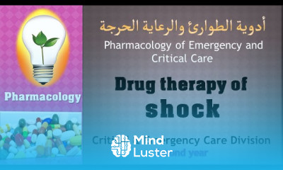 Pharmacology –lecture 4 Drug therapy of shock أدوية الصدمة