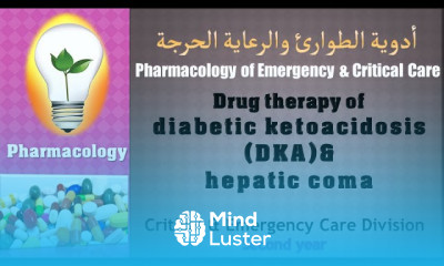 Pharmacology lecture 10 Drug therapy of diabetes DKA and hepatic coma السكري والغيبوبة الكبدية
