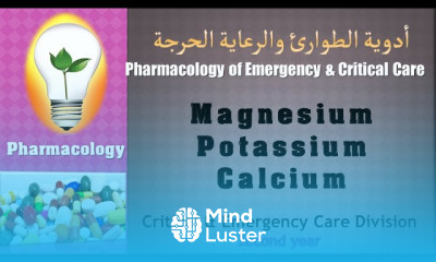 Pharmacology –lecture 16 Magnesium – Potassium – Calcium الماغنيسيوم – البوتاسيوم الكالسيوم