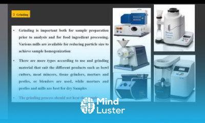 Instrumental Food Analysis Ch 3 samples and preparing samples أجهزة تحليل الغذاء