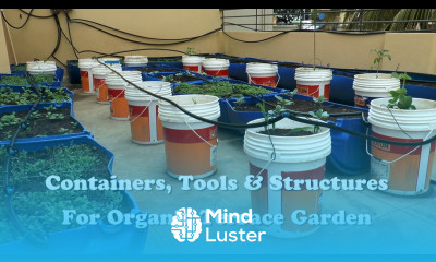 Containers Tools Structures for Organic Terrace Garden
