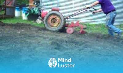 David Bradley Tractor at Work With Plow Part 1