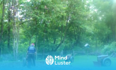 David Bradley Tractor Plowing the Garden