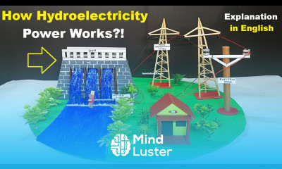 hydroelectricity working model water energy project explanation in english howtofunda