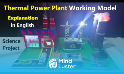 thermal power plant working model explanation in English for science project exhibition howtofunda
