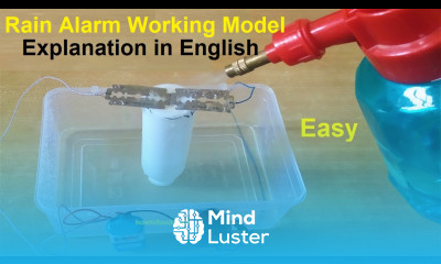 rain alarm working model explanation in english howtofunda