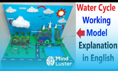 water cycle working model 3d explanation in english diy howtofunda