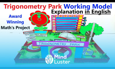 trigonometry park working model explanation in english maths project for exhibition howtofunda