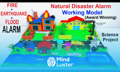 natural disaster alert alarm working models flood earthquake fire sensor diy howtofunda