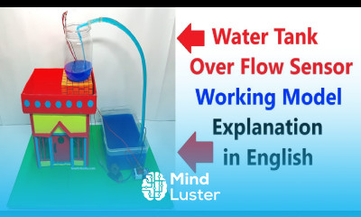 water tank overflow sensor alarm working model explanation in english howtofunda