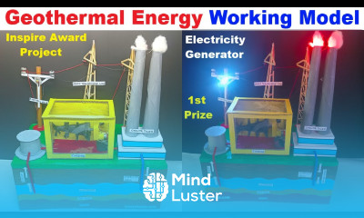 geothermal energy power plant working model for science project exhibition inspire howtofunda