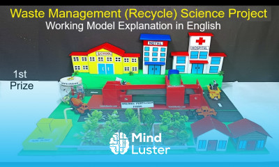 waste management working model recycle science project explanation in english howtofunda