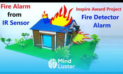 fire alarm using Ir Fire detector sensor working project working model innovative howtofunda