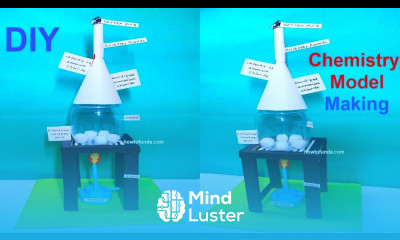 chemistry model making using cardboard at home easily howtofunda