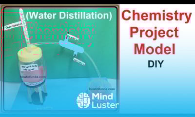 how to make water distillation chemistry project model 3d DIY howtofunda