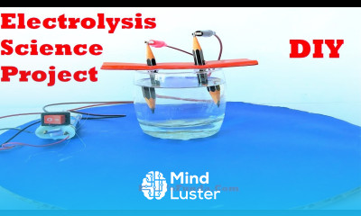 Electrolysis of water science project using Pencil Chemistry Science Fair Project howtofunda