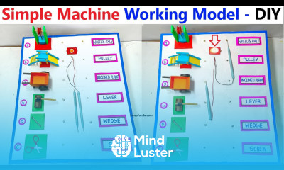 simple machine working model physics project diy led project howtofunda