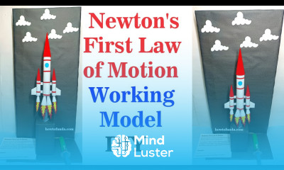 newtons first law of motion working model for science exhibition diy physics howtofunda